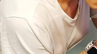 Married Plumber Fucks a Client in the Bathtub and Repentant Eats Cum From Jeans to Hide Evidence