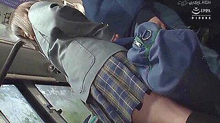 Girl With Big Tits Is Groped From Behind On A Crowded Bus And Feels Great