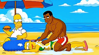 Beach Tramp. Married Housewife Gets Boinked On The Beach. Toon Parody. Compilation. Finest Toon.