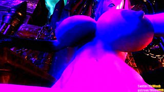 Hot 3D redhead licking a pussy while getting fucked