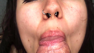 I Give Him a Delicious Blowjob When He Comes to My House - Amateur Blowjob and Cum Swallow