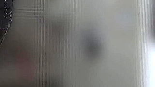 Brunette Big Tits Touches in the Bathroom After Gym