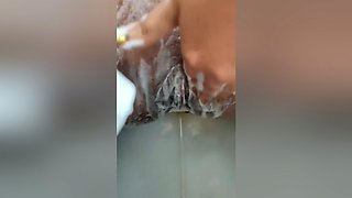 College Girl Shaving Her Pussy