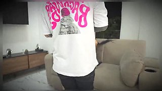 MILF Latina gets hard fucked in kitchen while stepdaughter watches - rough missionary & doggy style