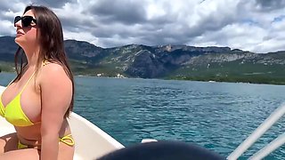Luna Doll Rides BBC on the Boat