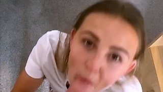 Summer Brookes Nerdy School Girl Drilled By Her Classmate