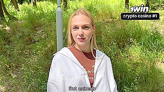 A Tinder Date Ended With Fucking In The Forest. She Gave It To Me For 500 Rubles. Sex For Money