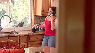 Son Gets Caught Watching Mom Stretch For Yoga Class