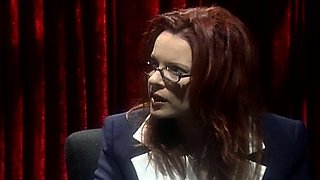 Close Up Shot Of A Brunette Woman Getting A Load Of Cum Shot