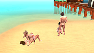 Cheating our wives with step sisters in beach house!