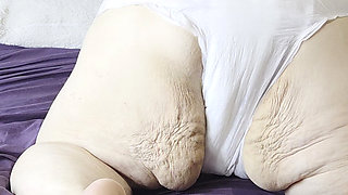 Depending on Granny Shes Squirtin in Her Granny Panties