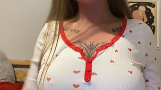 Scottish horny emo loves to be watched while fingering