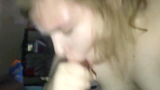 YOUNG THICK WHITE teen 18+ DEEPTHROATS DICK THEN FUCKED HARD!