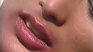 Busty brunette babe gets facialized with cum after steamy sex