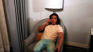 Nasty brunette pornstar with big boobs