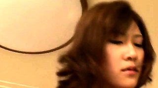 Hairy Asian Japanese Beauty Babe Gang Bang Double Creampie