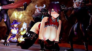 Genshin Impact - Beido Lisa Ningguang Gangbang Sex
