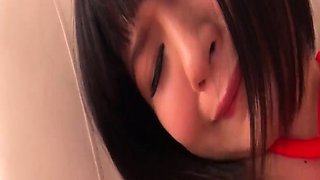 Top naughty bondage restricts brown haired Mari Koizumi in