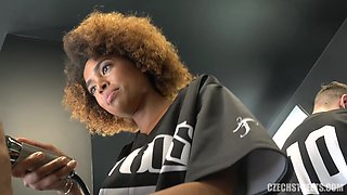 Czech Streets 121 Black seductive hairdresser