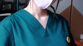 The Nurse Lady Is Inserted Into the Vagina and Anal Sex by the Patient and Cums Out of the Vagina 2