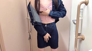 [Crossdressing] Japanese onanism with a bunch of orgasm in a ultra-cute uniform