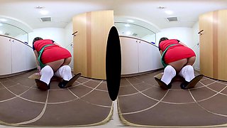 Japanese Explores VR Toilet POV With Sensual Play