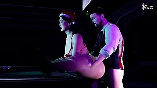 Desi Savita Bhabhi Horny Housewife Cheats at Christmas Party - Threesome Fucking with Two Strangers