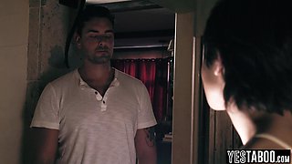 Arousing stepdad copulate stepdaughters 18yo girl GF