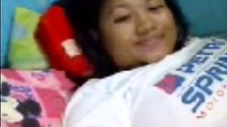 Hairy Asian Amateur Fingers Herself on Webcam
