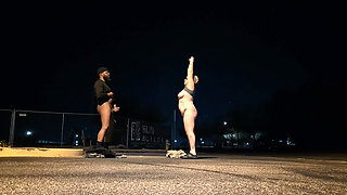 Thick BBW Wife Public Sex on a Chilly Morning! Badblondiemonroe