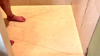 Hairy Mature Wife Provokes Me in Shower - Big Natural Tits & Homemade Amateur