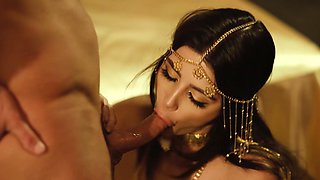 Seth Gamble and Kylie Rocket enjoy romantic sex, with a guy who knows how to please