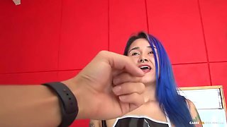Colombian Amateur with Piercings: Alex Moreno & Charlotte Franco in Steamy Interracial Encounter with Cumshot