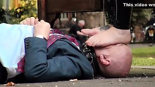 Mistress Evilyne - Public Foot Worship and Humiliation
