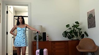 Big Booty Step-Sis forgot to wear panties to bed