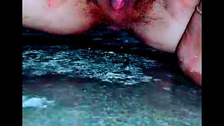 A Lot of Water Is Coming Out of My Pussy, I Went to the Toilet and Masturbated, My Pussy Has Become Completely Wet, a Lot of Wat