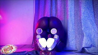 Riding My BBC Dildo in Fresh Heels Until I Flood the Floor Backshots & Squirt Explosion