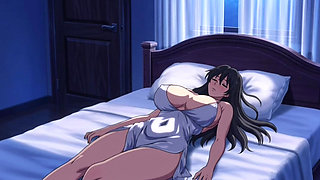 Step son share bed with stepmom and fuck her from behind