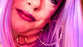 All In Pink! BBW Tina Snua Enjoys A Cigarette With You - Smoking Smoker Goth Gothic Emo