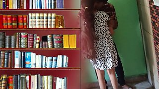 Hot Indian Students Sex in Library