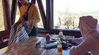 Laura Quest Outdoor Blowjob & Public Sex in Mountain Adventure - Amateur Romanian BFF Vlog