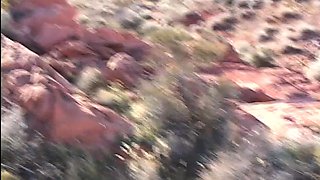 Little April Solo Masturbation Outdoors