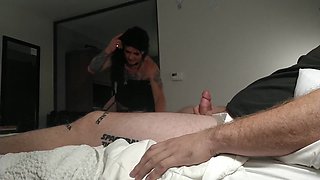 Crossdresser makes this man fall in love with a good head rubdown.