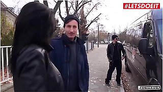 Lady Paris Busty Mature German Brunette Naughty Fuck In The Backseat