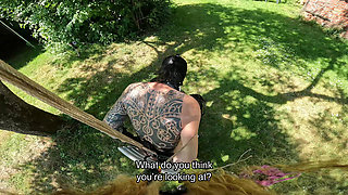 POV - Predicament - Endurance - Bound in Rough Predicament-suspended by Wrists-strapado 243