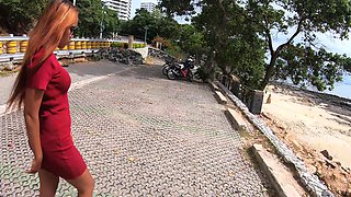 Motobike ride for Thai GF and home sex