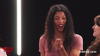 Guess the Straight Girl: Lesbian Game with Stella, Ebony & Jacky