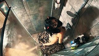 Morning Shower with My Dildo