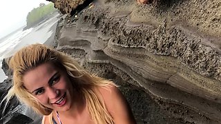 Tinder Date - BEACH QUICKIE - Creampie - Cherry Kiss