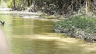 Smoking at the Waterfall